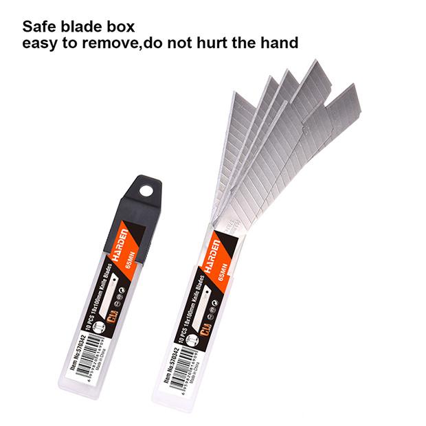 Lâminas para Estilete HARDEN 18 × 100 mm em Aço Carbono – Kit com 10 Unidades