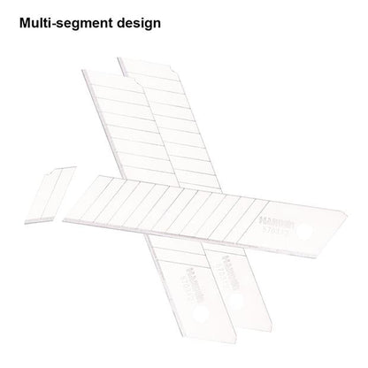 Lâminas para Estilete HARDEN 18 × 100 mm em Aço Carbono – Kit com 10 Unidades
