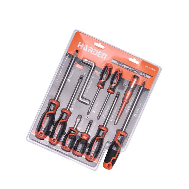 Jogo de Chaves de Fenda 10 Peças – Aço Cromo-Vanádio (CR-V) Temperado com Cabo TPR Ergonômico