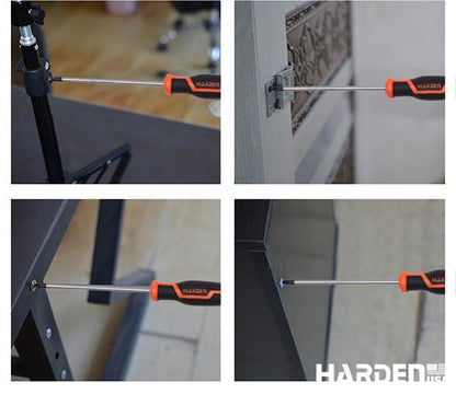 Jogo de Chaves de Fenda 10 Peças – Aço Cromo-Vanádio (CR-V) Temperado com Cabo TPR Ergonômico