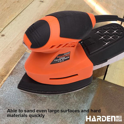 Lixador Orbital 200W HARDEN – Disco 140x100mm para Acabamento Profissional