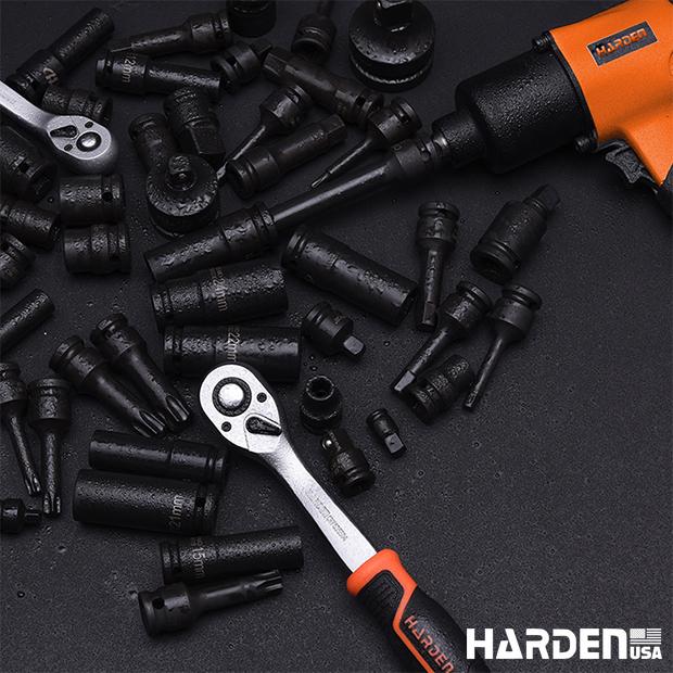 Soquete Estriado Profundo 1/2" HARDEN – Alta Resistência para Uso Profissional