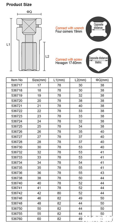Soquete Estriado Profundo 1/2" HARDEN – Alta Resistência para Uso Profissional