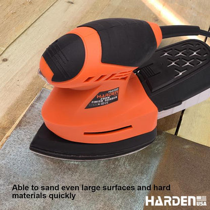 Lixador Orbital 200W HARDEN – Disco 140x100mm para Acabamento Profissional