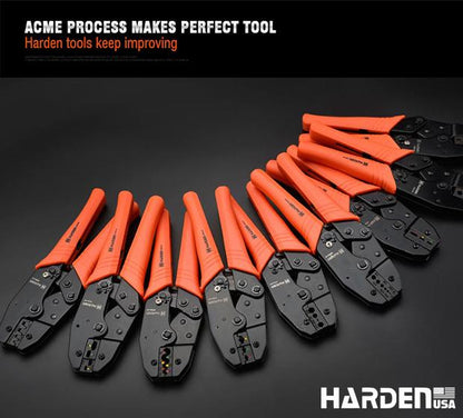 Alicate Crimpador com Catraca 215 mm HARDEN – Alta Precisão para Terminais e Conectores Elétricos