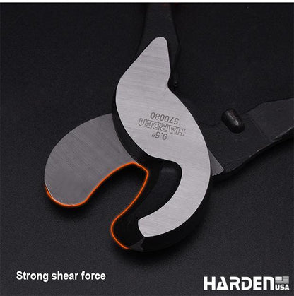 Alicate Corta Cabo HARDEN 241 mm (9,5”) Reforçado para Cabos de Cobre e Alumínio