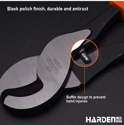 Alicate Corta Cabo HARDEN 241 mm (9,5”) Reforçado para Cabos de Cobre e Alumínio