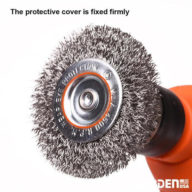 Escova Tipo Copo com Rosca HARDEN – Fios de Aço 75mm, 100mm e 125mm (M10 e M14)