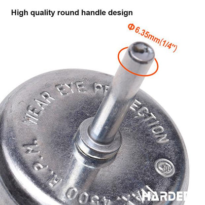 Escova Tipo Copo com Rosca HARDEN – Fios de Aço 75mm, 100mm e 125mm (M10 e M14)