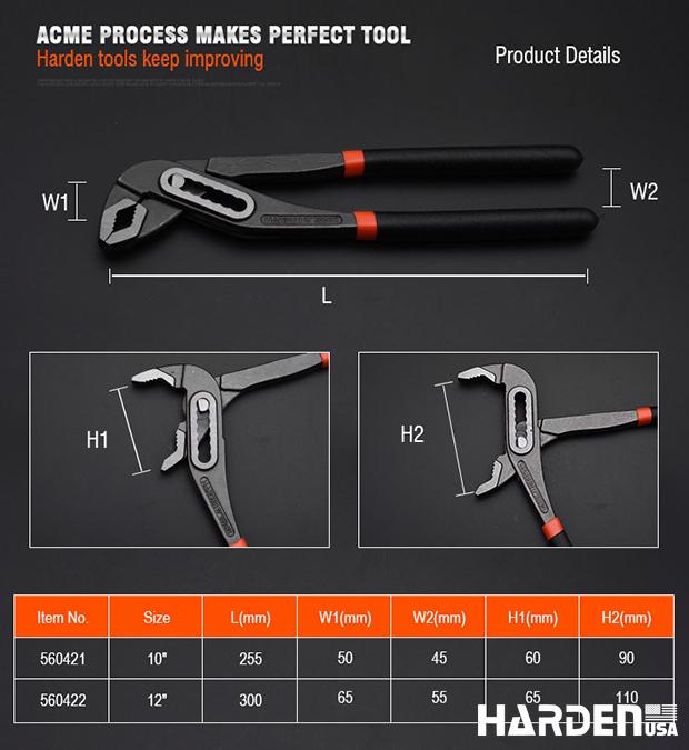 Alicate Bomba Harden D4 com Cabo Ergonômico Antideslizante