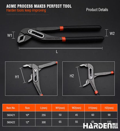 Alicate Bomba Harden D4 com Cabo Ergonômico Antideslizante
