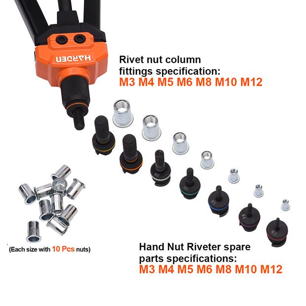 Alicate Rebitador de Porca Harden 16" (406 mm) em Aço Cr-Mo