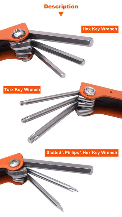 Chave 7 em 1 HARDEN – Jogo Multifuncional com Chaves Allen e Pontas PH1 e 5 mm