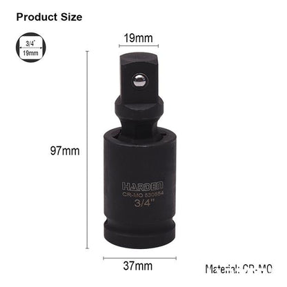 Junta Universal 3/4’’ (19 mm) HARDEN em Aço CrMo – Alta Resistência para Impacto