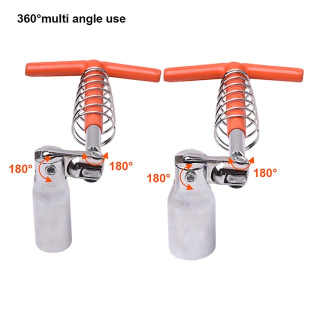 HARDEN Chave T Universal para Velas de Ignição – Aço Cromo-Vanádio, Molas Temperadas e Cabo Confortável