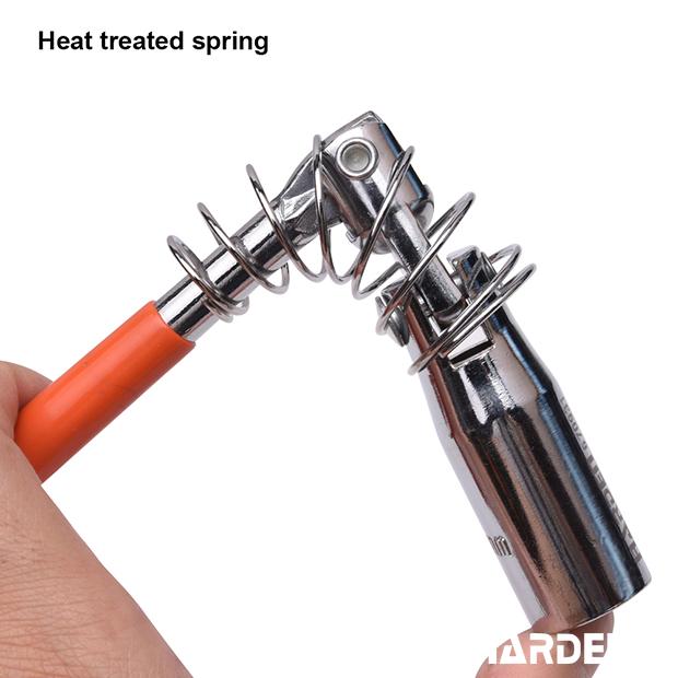 HARDEN Chave T Universal para Velas de Ignição – Aço Cromo-Vanádio, Molas Temperadas e Cabo Confortável