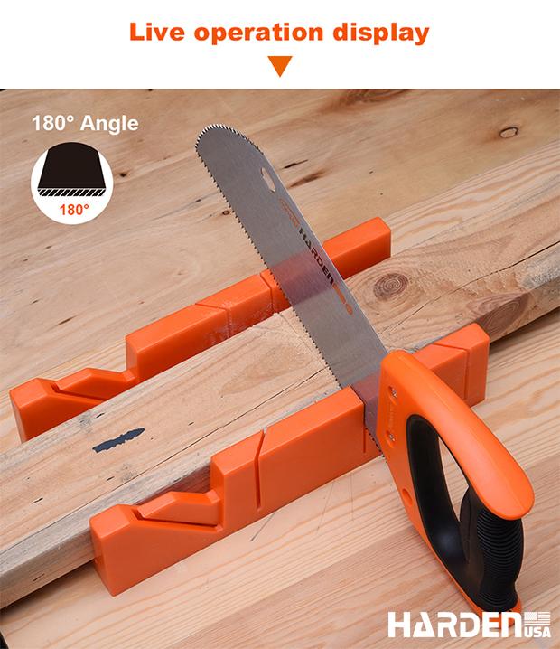 Caixa de Esquadria com Serra HARDEN 300x140x70mm – Corte Preciso e Rápido para Madeira