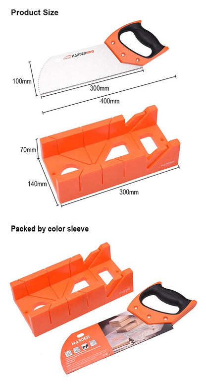 Caixa de Esquadria com Serra HARDEN 300x140x70mm – Corte Preciso e Rápido para Madeira