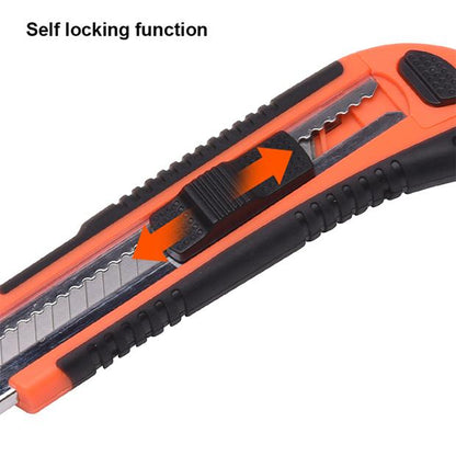 Estilete 18 mm Harden com Corpo Plástico e Reforço Metálico + 3 Lâminas