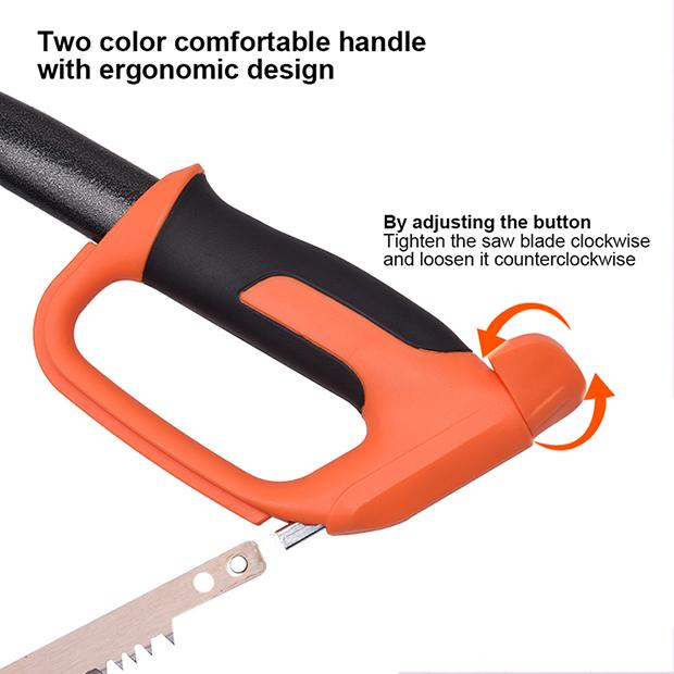 Arco de Serra para Jardim HARDEN 610 mm (24”) em Aço Carbono com Cabo Revestido