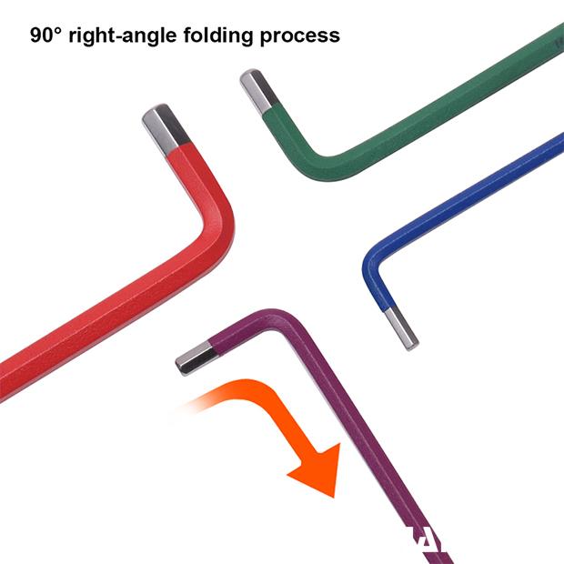 Jogo de Chaves Allen Extra Longas HARDEN 9 Peças – Aço CR-V Temperado e Acabamento Colorido