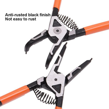 Jogo de Alicates para Anel de Retenção HARDEN 7” (178 mm) com 4 Peças – Interno e Externo