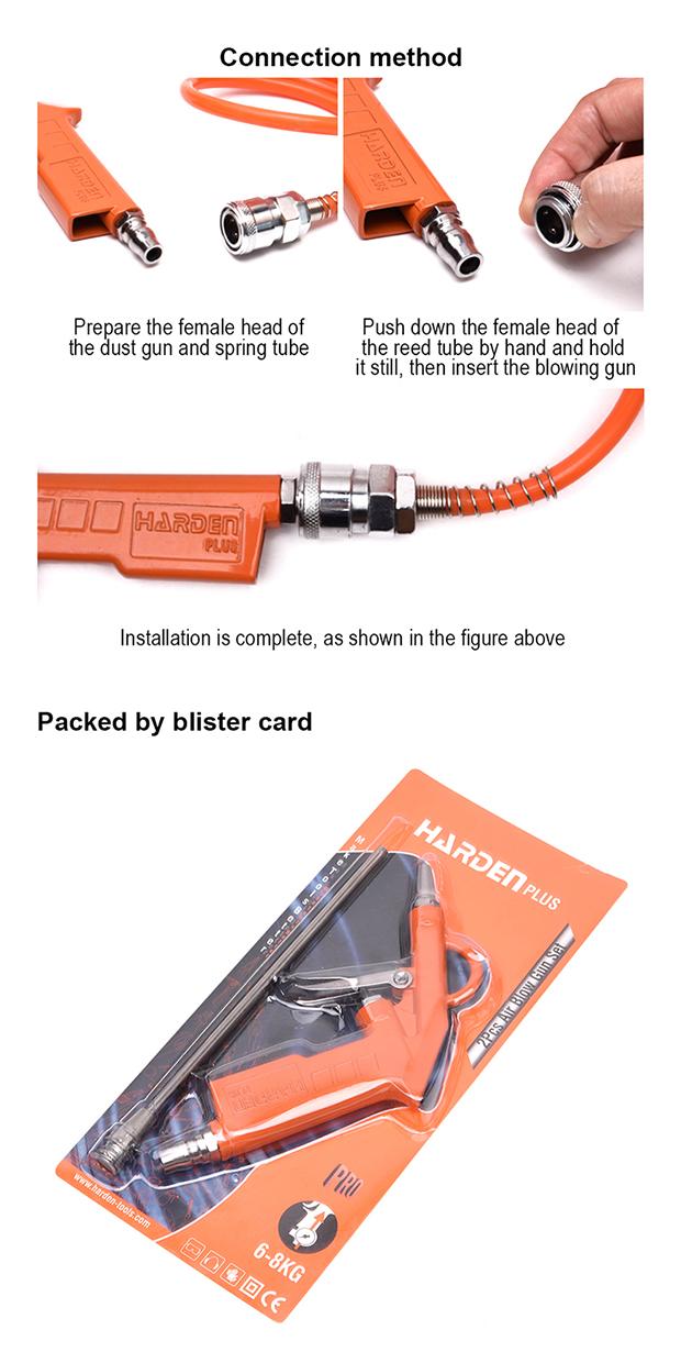 Kit de Pistolas de Ar Comprimido HARDEN 2 Peças com Bicos de 25 mm e 200 mm