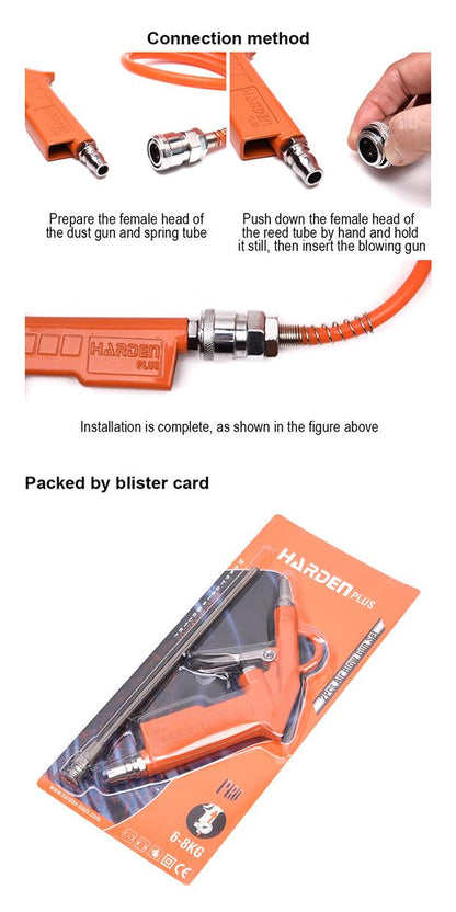 Kit de Pistolas de Ar Comprimido HARDEN 2 Peças com Bicos de 25 mm e 200 mm
