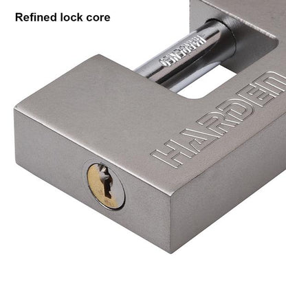 Cadeado Retangular HARDEN 90 mm com Corpo em Aço e Haste Temperada – Segurança Reforçada para Portões e Ferragens