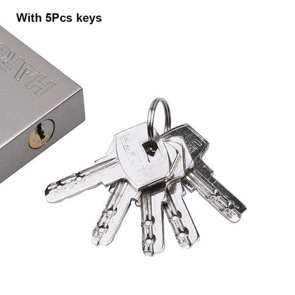 Cadeado Retangular HARDEN 90 mm com Corpo em Aço e Haste Temperada – Segurança Reforçada para Portões e Ferragens