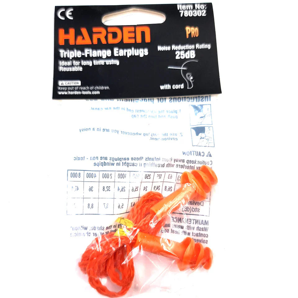 Protetor Auricular de Silicone HARDEN 765mm – Conforto, Isolamento Acústico e Segurança Profissional