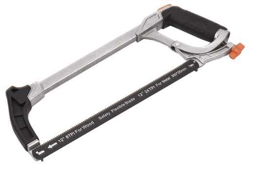 Arco de Serra Profissional 12” (300 mm) HARDEN – Estrutura de Aço com Cabo em Alumínio Ergonômico