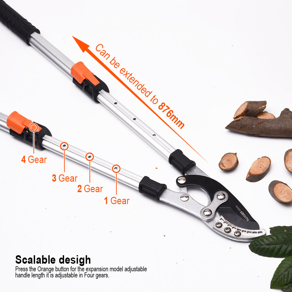 Podão de Poda Telescópico HARDEN 711–876 mm (28–34,5”) Tipo Bigorna em Alumínio