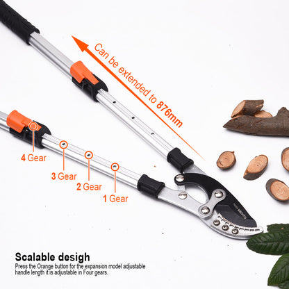 Podão de Poda Telescópico HARDEN 711–876 mm (28–34,5”) Tipo Bigorna em Alumínio