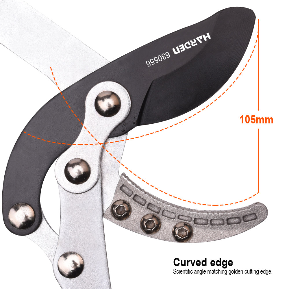 Podão de Poda Telescópico HARDEN 711–876 mm (28–34,5”) Tipo Bigorna em Alumínio