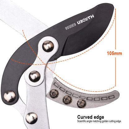 Podão de Poda Telescópico HARDEN 711–876 mm (28–34,5”) Tipo Bigorna em Alumínio