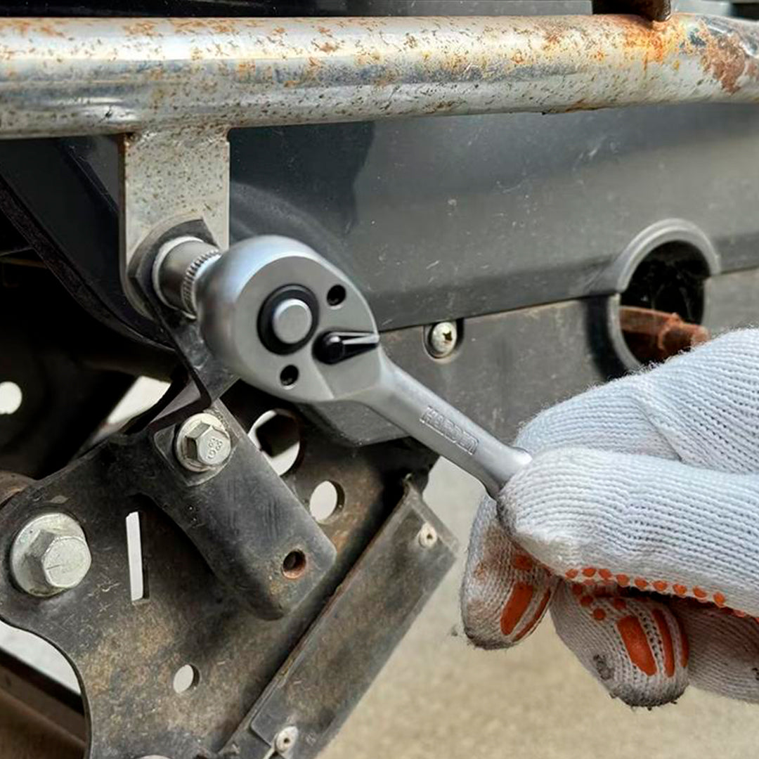 Jogo de Soquetes 37 Peças HARDEN 1/4" (6,35 mm) com Chave Catraca — Conjunto Completo para Manutenção e Reparos