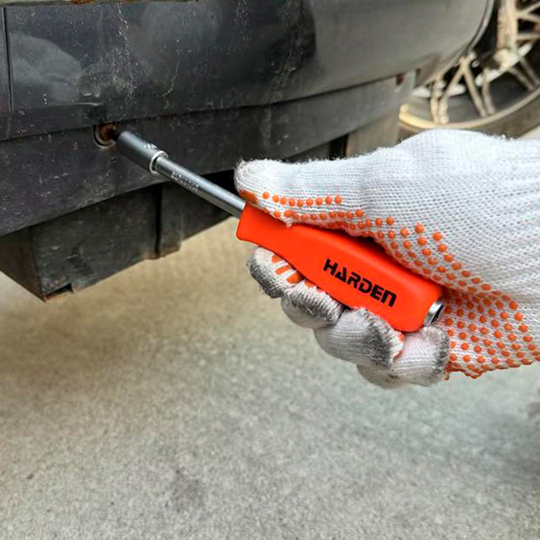 Jogo de Soquetes 37 Peças HARDEN 1/4" (6,35 mm) com Chave Catraca — Conjunto Completo para Manutenção e Reparos