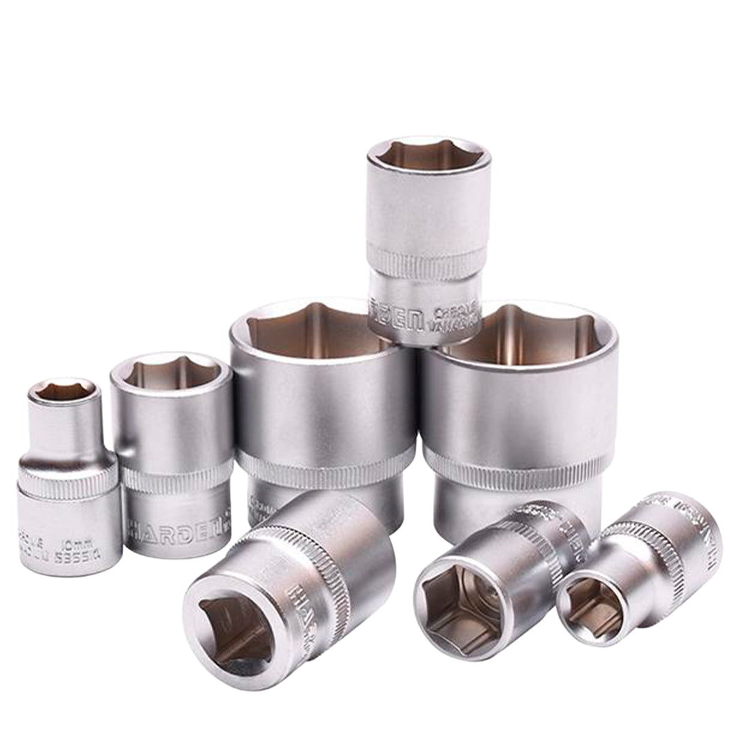 Jogo de Soquetes 23 Peças 1/2" (12,7 mm) com Catraca Profissional Harden