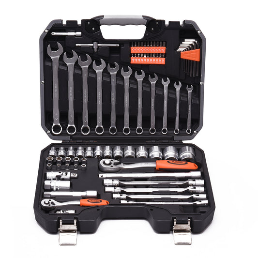 Jogo de Soquetes e Ferramentas 89 Peças HARDEN – Conjunto Completo para Manutenção e Construção