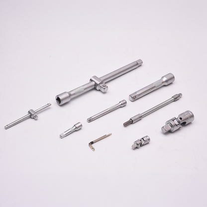 Jogo de Soquetes 94 Peças HARDEN – Conjunto Profissional 1/2" e 1/4" para Manutenção e Construção