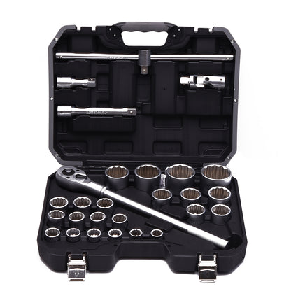Jogo de Soquetes 27 Peças 3/4" HARDEN em Aço CrMo – Profissional e Resistente