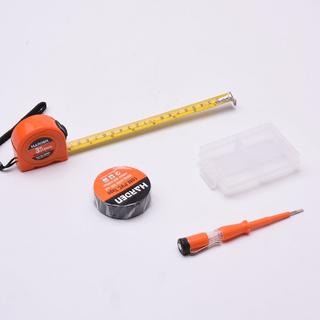 Kit Parafusadeira Sem Fio 12V HARDEN – 36 Peças com Acessórios para Construção e Marcenaria