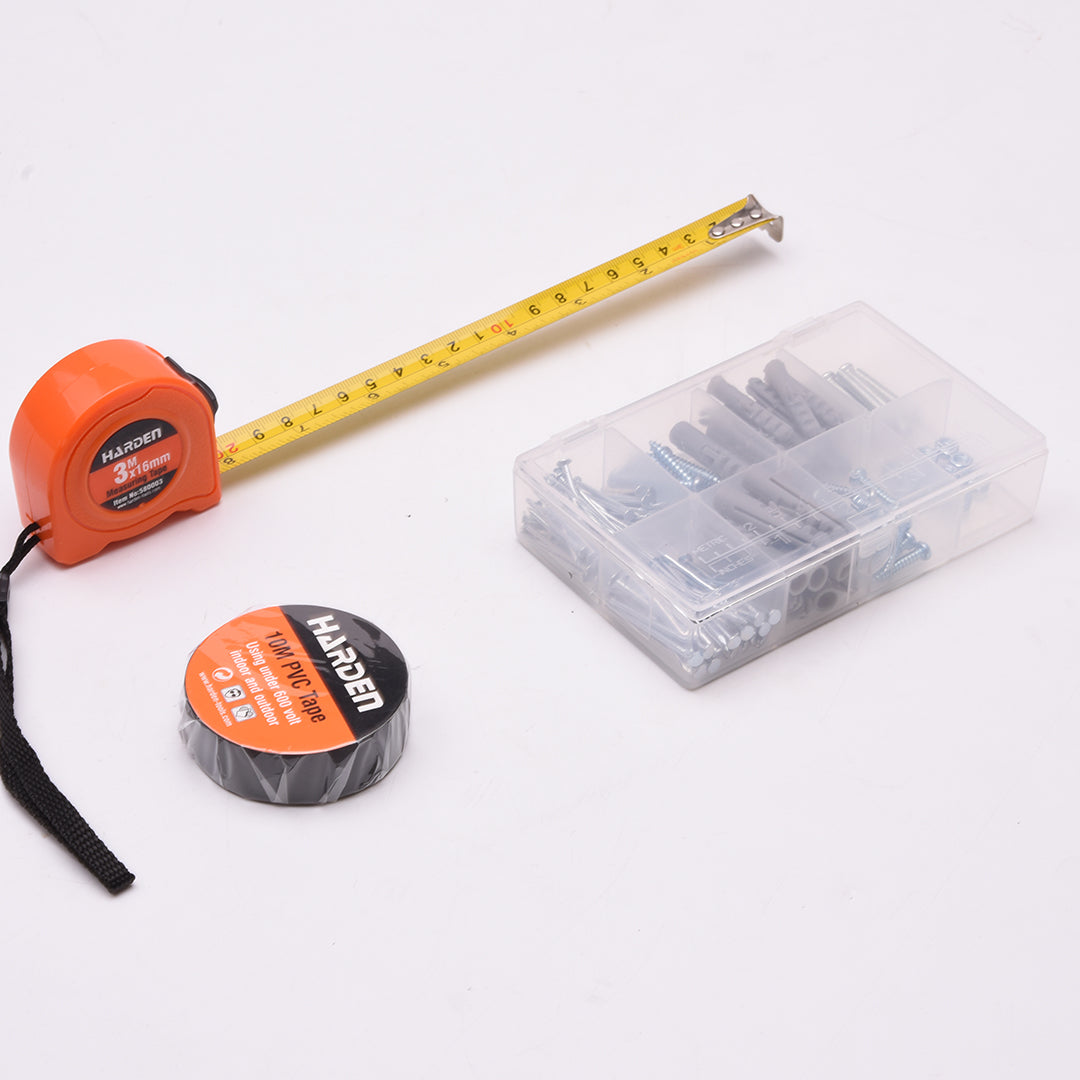 Kit Ferramentas Impacto 75 Peças HARDEN – Furadeira de Impacto 710W, Brocas e Acessórios Profissionais