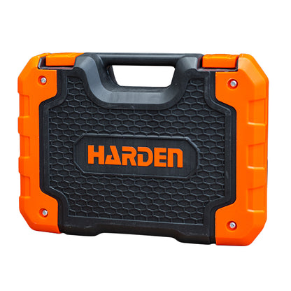 Kit de Ferramentas de Reparo 18 Peças HARDEN – Maleta com Chaves, Alicates e Martelo para Construção e Reparos