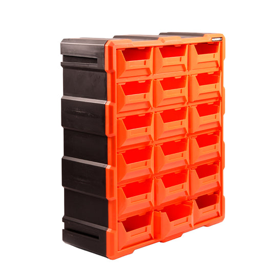 Torre Organizadora Modular HARDEN em Polipropileno com 18 Gavetas