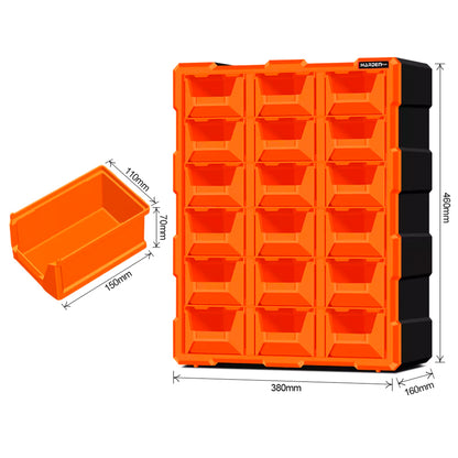 Torre Organizadora Modular em Polipropileno com 18 Gavetas