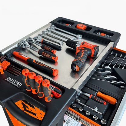 Carrinho 7 Gavetas completo com 465 itens