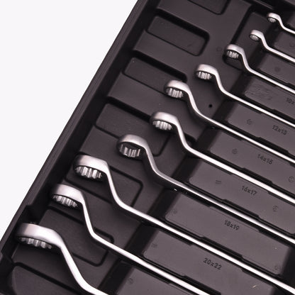 Jogo de 10 Chaves Estrela Dupla HARDEN – Aço Cromo Vanádio com Medidas de 6x7mm a 24x27mm