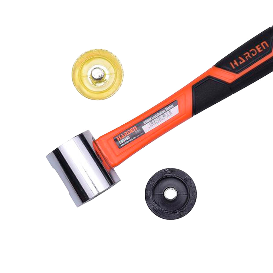 Kit Harden com 2 Martelos – Martelo de Pena + Malho 35 mm com Cabo em Fibra